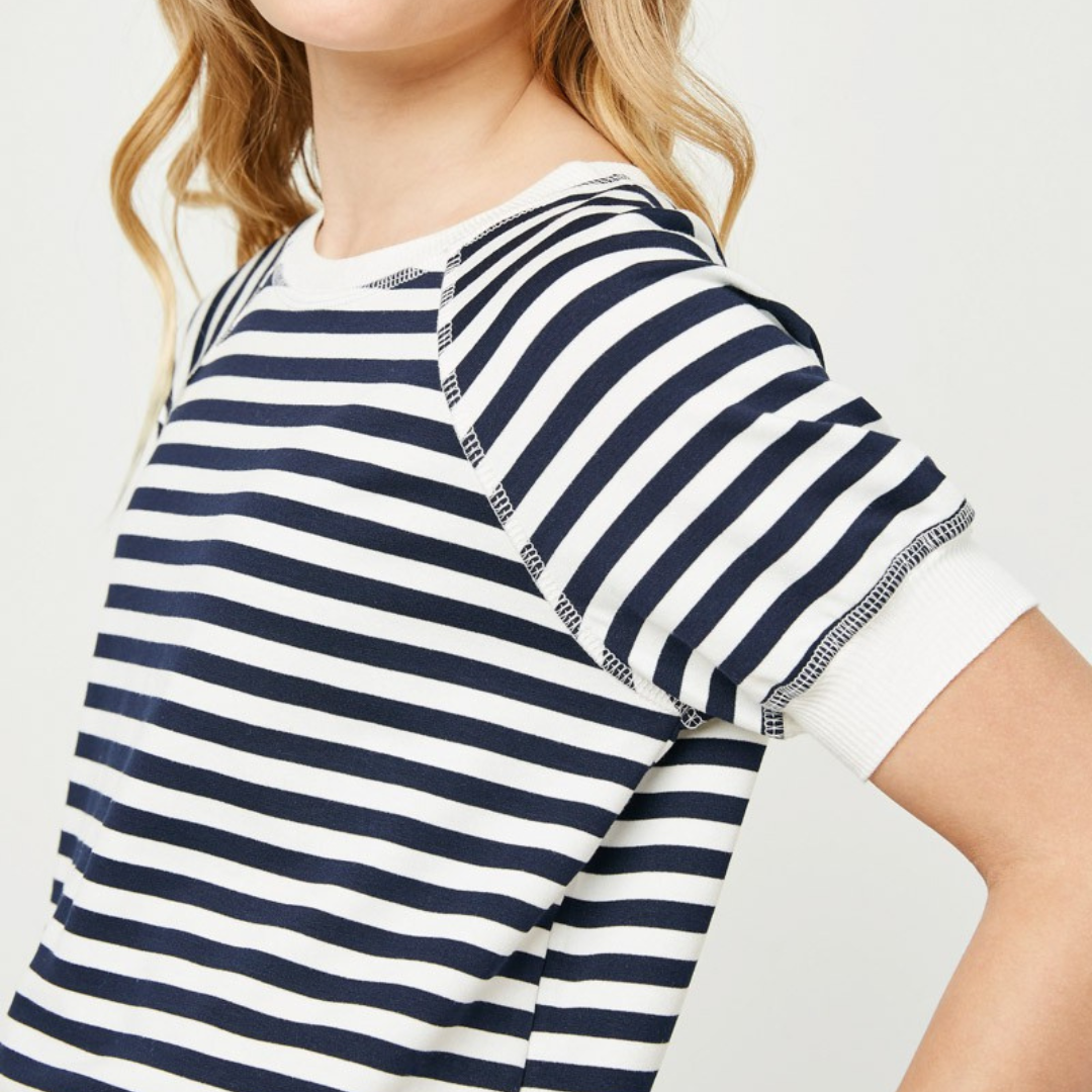 Stripe Raglan Tee