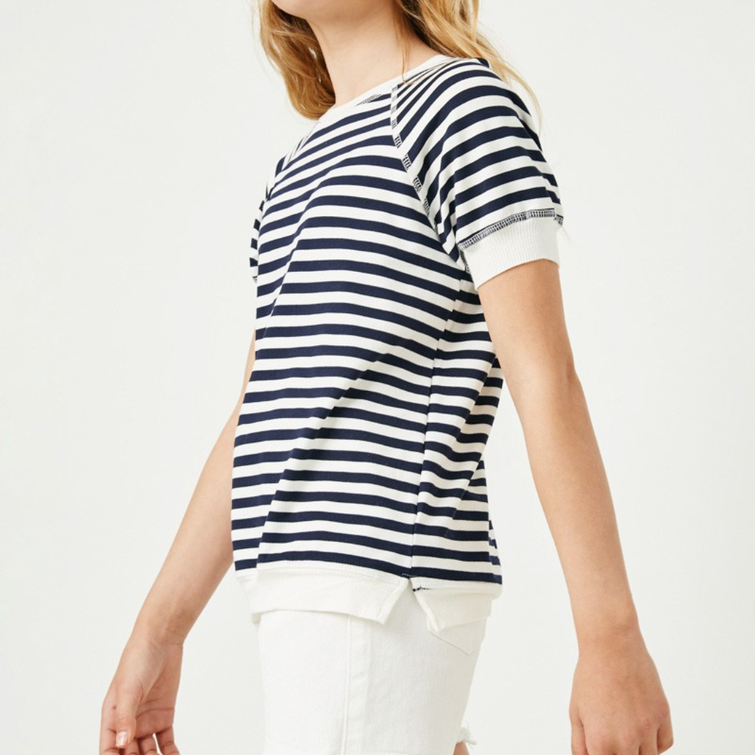 Stripe Raglan Tee