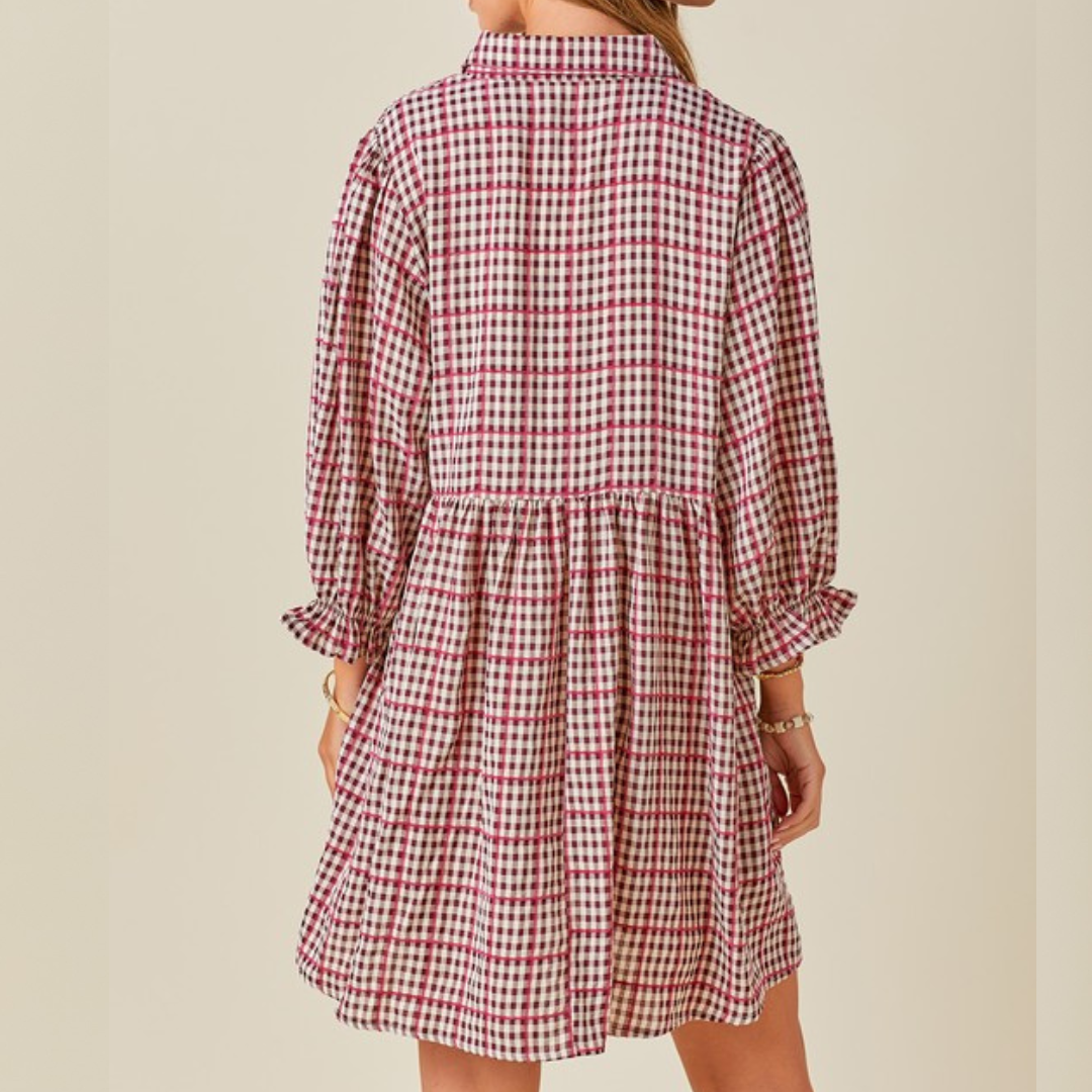 Smocked Button Down Mini